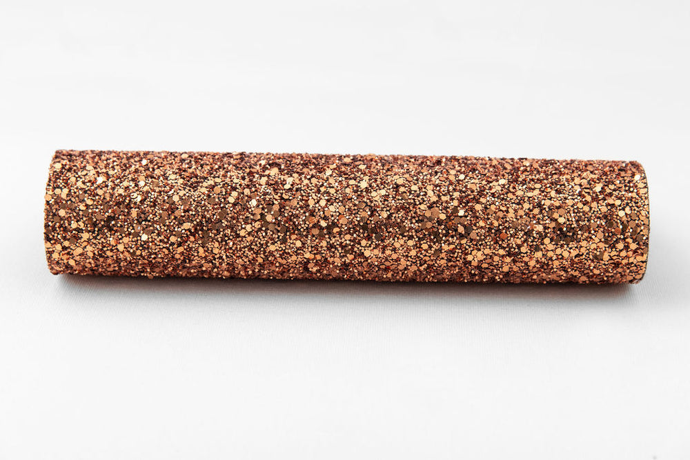 Roll of Copper Glitter Wallpaper - 70cm Wide (10 metres)