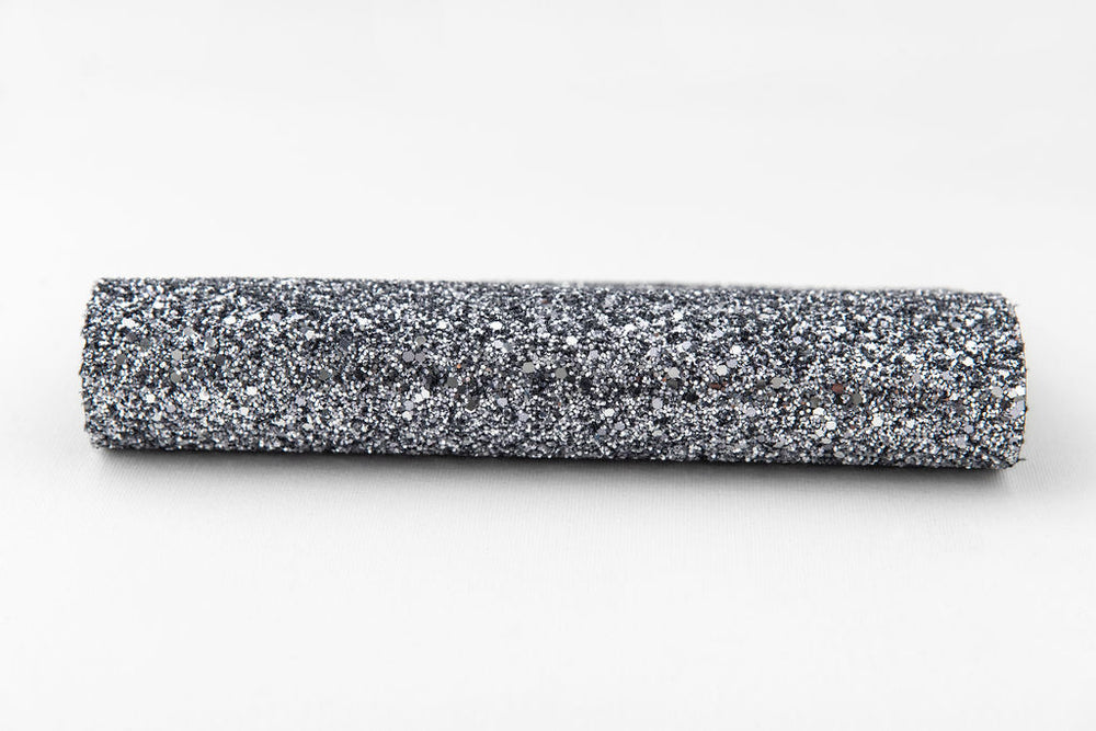 Roll of Steel Glitter Wallpaper - 70cm Wide (10 metres)