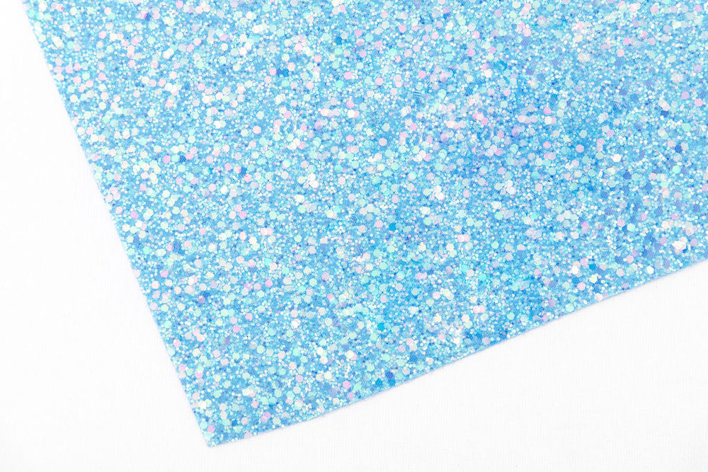 Baby Blue Glitter Wallpaper by the metre - 140cm Wide